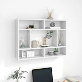 Wandschap 75X16X55 Cm Bewerkt Hout Artisanaal Eikenkleur