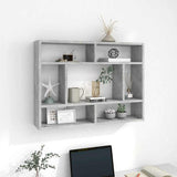 Wandschap 75X16X55 Cm Bewerkt Hout Artisanaal Eikenkleur