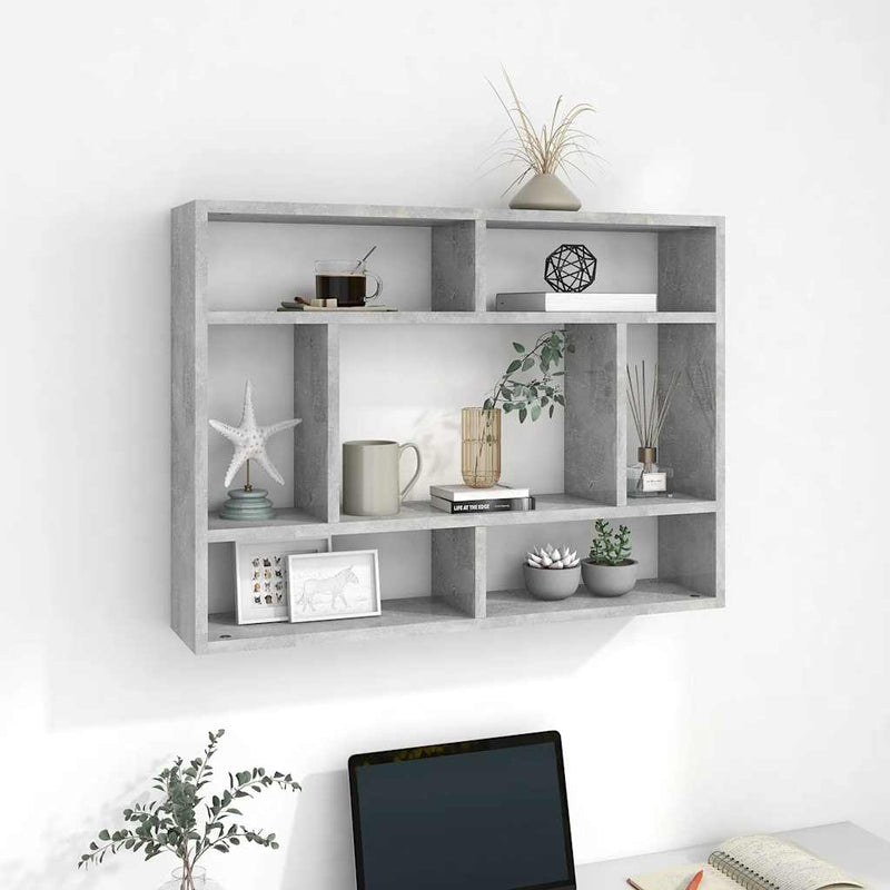 Wandschap 75X16X55 Cm Bewerkt Hout Artisanaal Eikenkleur
