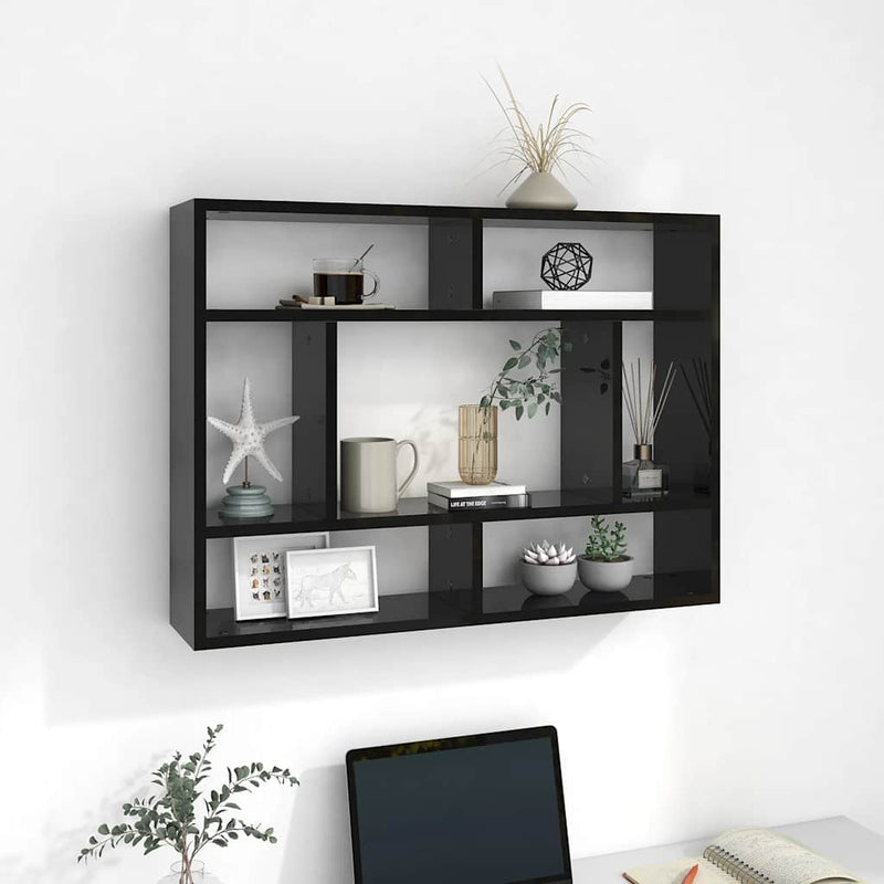 Wandschap 75X16X55 Cm Bewerkt Hout Artisanaal Eikenkleur