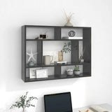 Wandschap 75X16X55 Cm Bewerkt Hout Artisanaal Eikenkleur