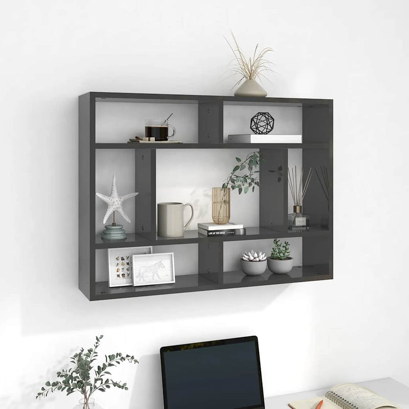 Wandschap 75X16X55 Cm Bewerkt Hout Artisanaal Eikenkleur