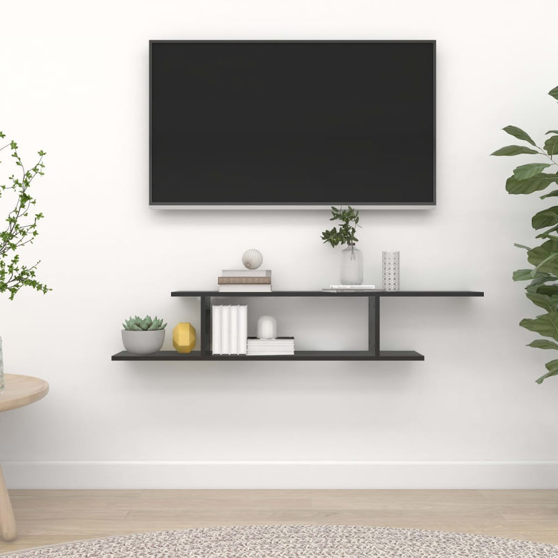 Wandgemonteerde Tv Plank Met Plank 125 X 18 X 23 Cm