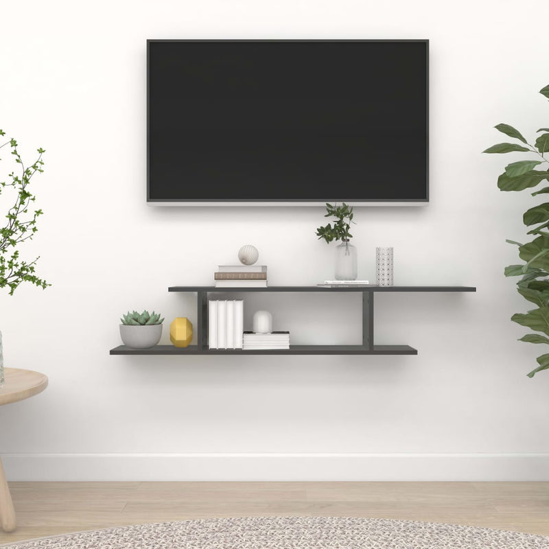 Wandgemonteerde Tv Plank Met Plank 125 X 18 X 23 Cm
