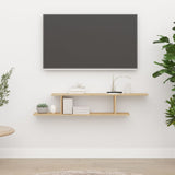 Wandgemonteerde Tv Plank Met Plank 125 X 18 X 23 Cm