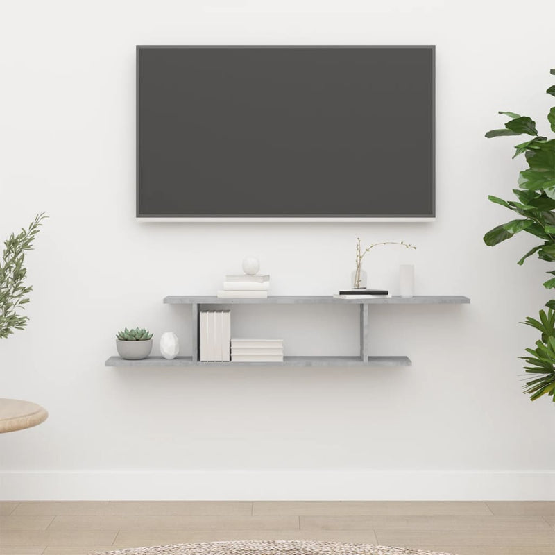 Wandgemonteerde Tv Plank Met Plank 125 X 18 X 23 Cm