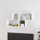 Wandplank Met Plank 76 X 15 X 53 Cm Bewerkt Hout