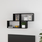 Wandplank Met Plank 76 X 15 X 53 Cm Bewerkt Hout