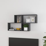 Wandplank Met Plank 76 X 15 X 53 Cm Bewerkt Hout