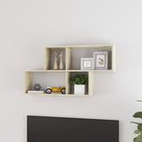 Wandplank Met Plank 76 X 15 X 53 Cm Bewerkt Hout