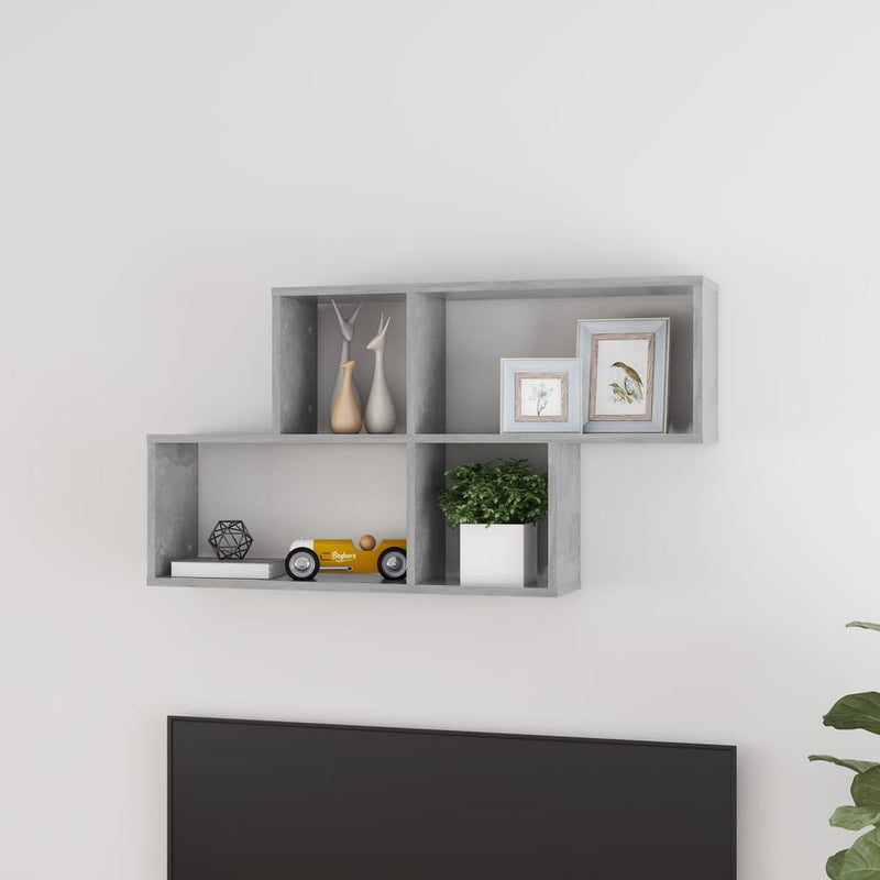 Wandplank Met Plank 76 X 15 X 53 Cm Bewerkt Hout