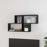 Wandplank Met Plank 76 X 15 X 53 Cm Bewerkt Hout