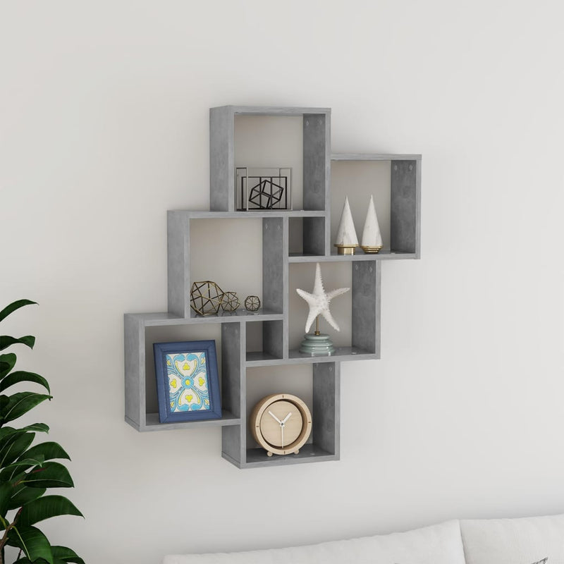 Wandplank Met Plank 78 X 15 X 92 Cm Bewerkt Hout
