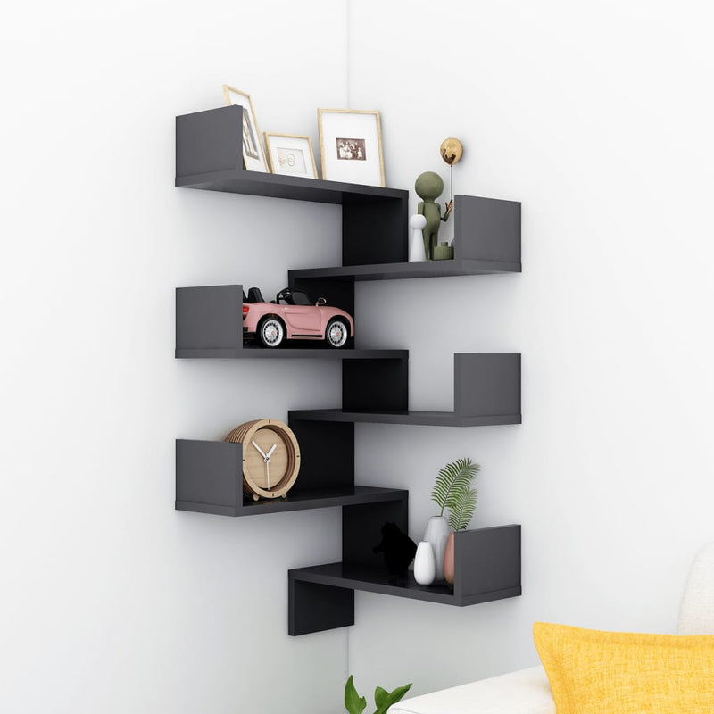 Wandhoekplank 40 X 40 X 49,5 Cm Bewerkt Hout