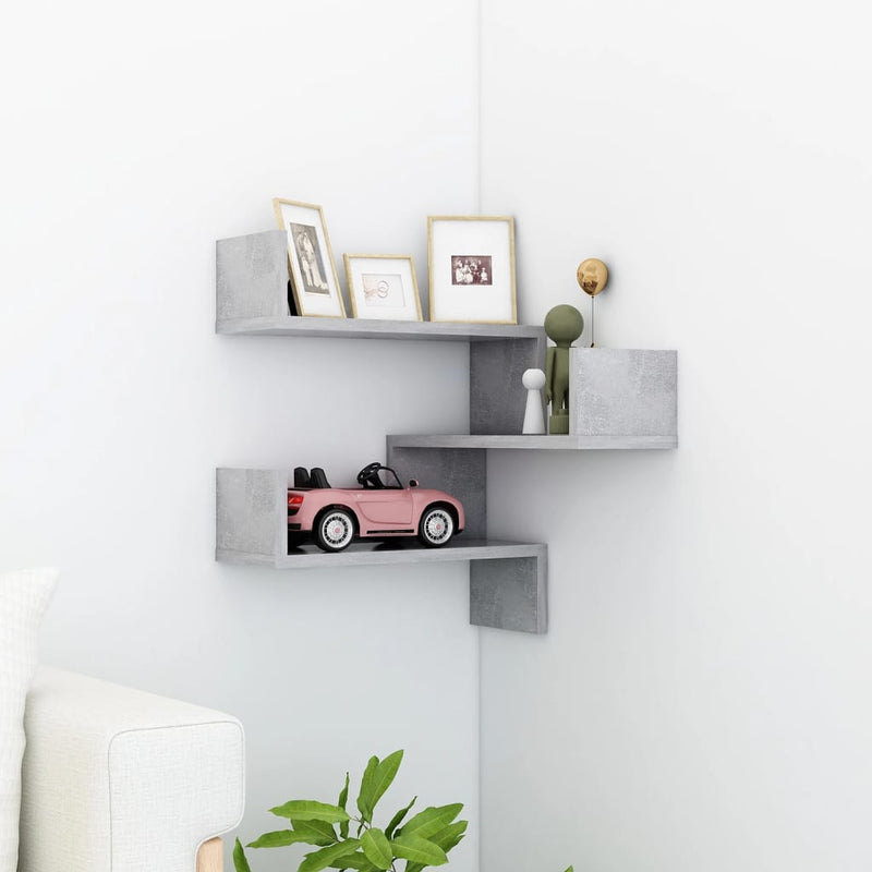 Wandhoekplank 40 X 40 X 49,5 Cm Bewerkt Hout