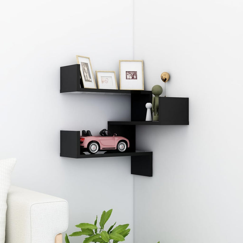 Wandhoekplank 40 X 40 X 49,5 Cm Bewerkt Hout