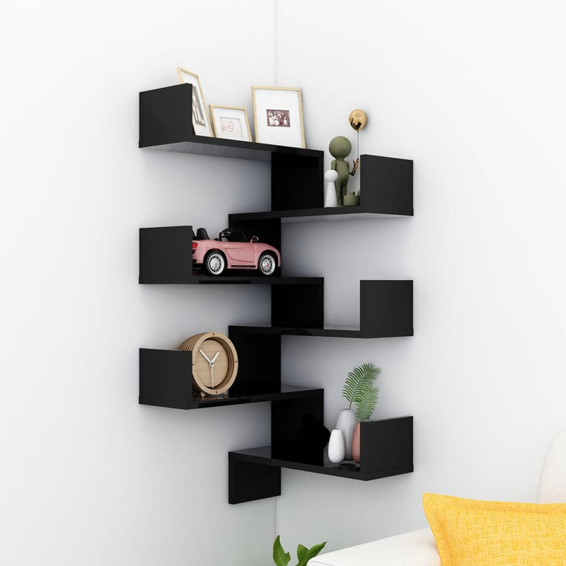 Wandhoekplank 40 X 40 X 49,5 Cm Bewerkt Hout