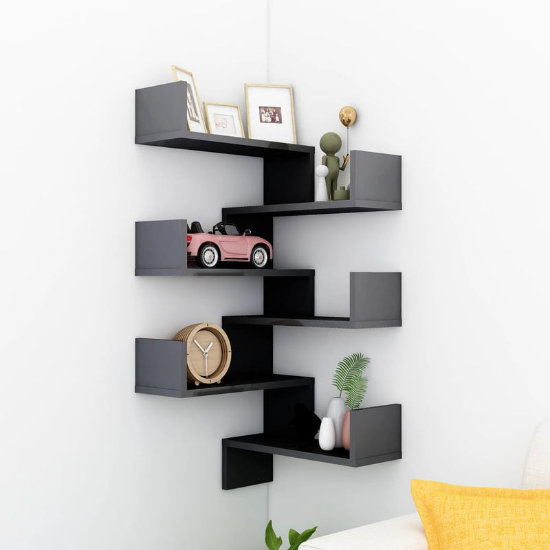 Wandhoekplank 40 X 40 X 49,5 Cm Bewerkt Hout