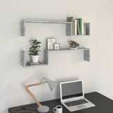Wandplank 2 Pcs 100 X 15 X 20 Cm Bewerkt Hout