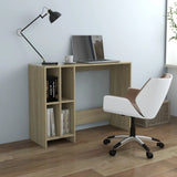 Bureau 102,5X35X75 Cm Bewerkt Hout Artisanaal Eikenkleur