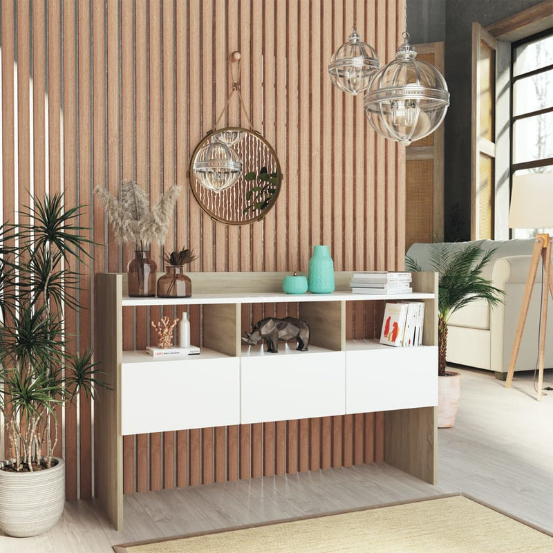 Dressoir 105X30X70 Cm Bewerkt Hout Kleurig