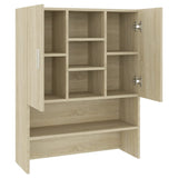 Wasmachinekast 70,5X25,5X90 Cm Sonoma Eikenkleurig