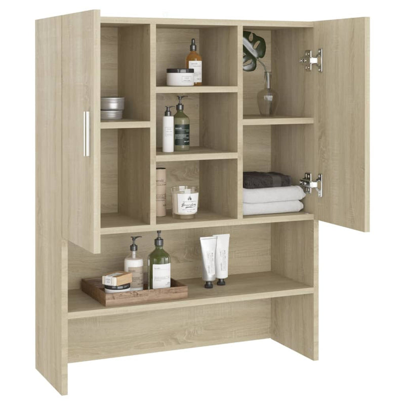 Wasmachinekast 70,5X25,5X90 Cm Sonoma Eikenkleurig