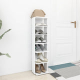 Schoenenkast 27,5X27X102 Cm Bewerkt Hout