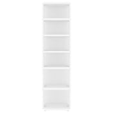 Schoenenkast 27,5X27X102 Cm Bewerkt Hout