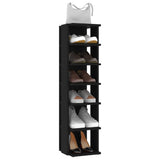 Schoenenkast 27,5X27X102 Cm Bewerkt Hout