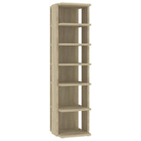 Schoenenkast 27,5X27X102 Cm Bewerkt Hout Kleurig