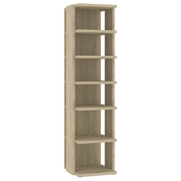 Schoenenkast 27,5X27X102 Cm Bewerkt Hout Kleurig