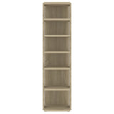 Schoenenkast 27,5X27X102 Cm Bewerkt Hout Kleurig