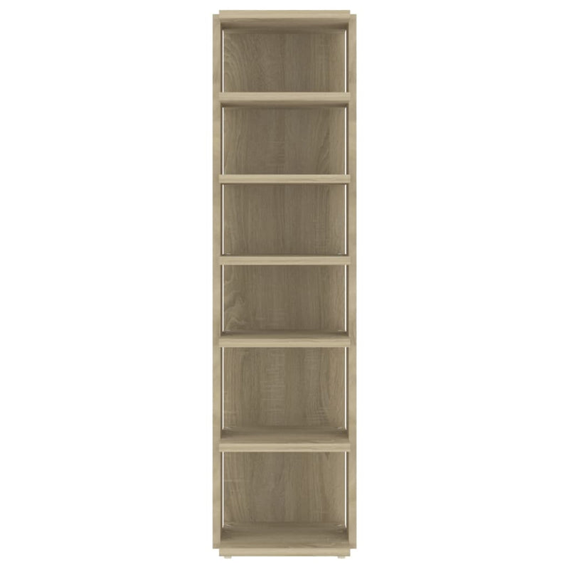 Schoenenkast 27,5X27X102 Cm Bewerkt Hout Kleurig