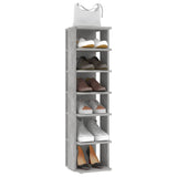 Schoenenkast 27,5X27X102 Cm Bewerkt Hout