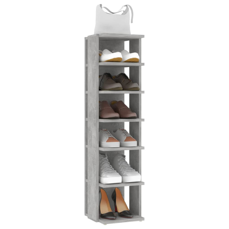Schoenenkast 27,5X27X102 Cm Bewerkt Hout