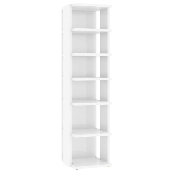 Schoenenkast 27,5X27X102 Cm Bewerkt Hout