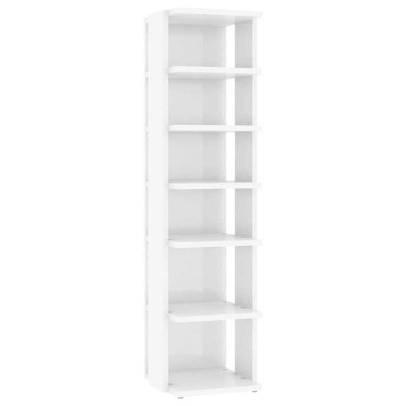 Schoenenkast 27,5X27X102 Cm Bewerkt Hout