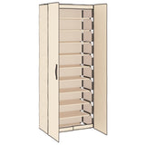 Schoenenkast 60X30X Stof Kleurig Crème
