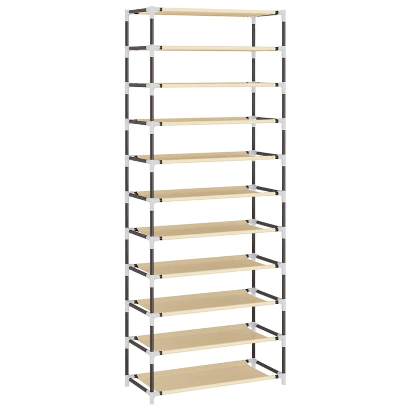 Schoenenkast 60X30X Stof Kleurig Crème
