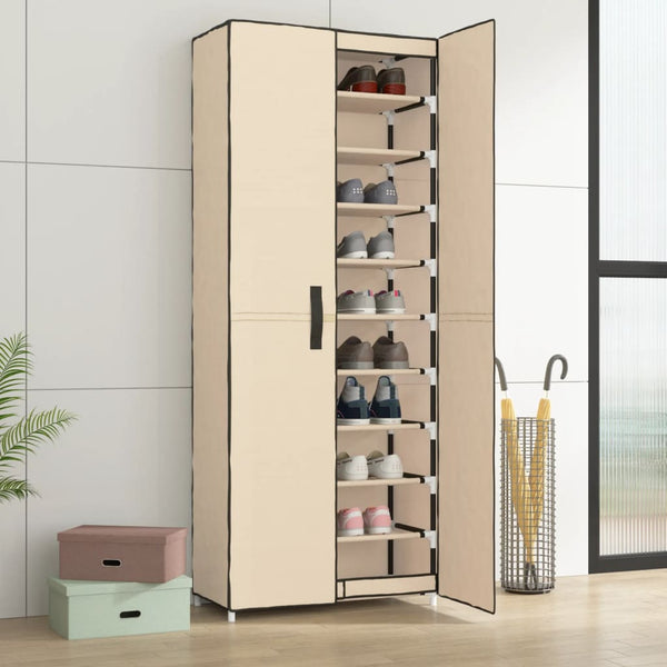 Schoenenkast 60X30X Stof Kleurig Crème
