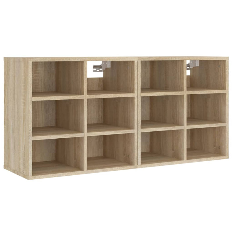 Schoenenkasten 52,5X30X50 Cm Kleurig Sonoma Eiken