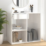 Cosmeticakast 80X40X75 Cm Bewerkt Hout Artisanaal Eikenkleur
