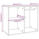 Kledingkast 80X40X65 Cm Bewerkt Hout