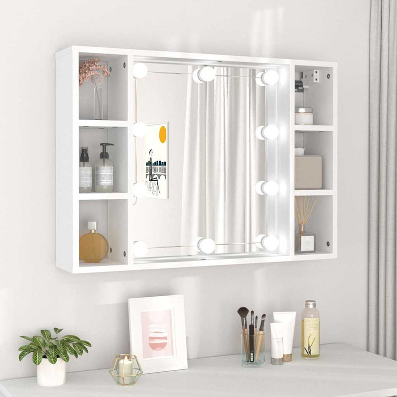 Spiegelkast Met Led-Verlichting 76X15X55 Cm