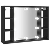 Spiegelkast Met Led-Verlichting 76X15X55 Cm