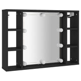Spiegelkast Met Led-Verlichting 76X15X55 Cm