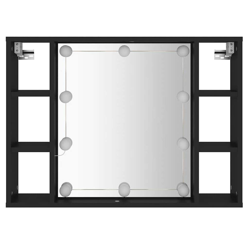 Spiegelkast Met Led-Verlichting 76X15X55 Cm