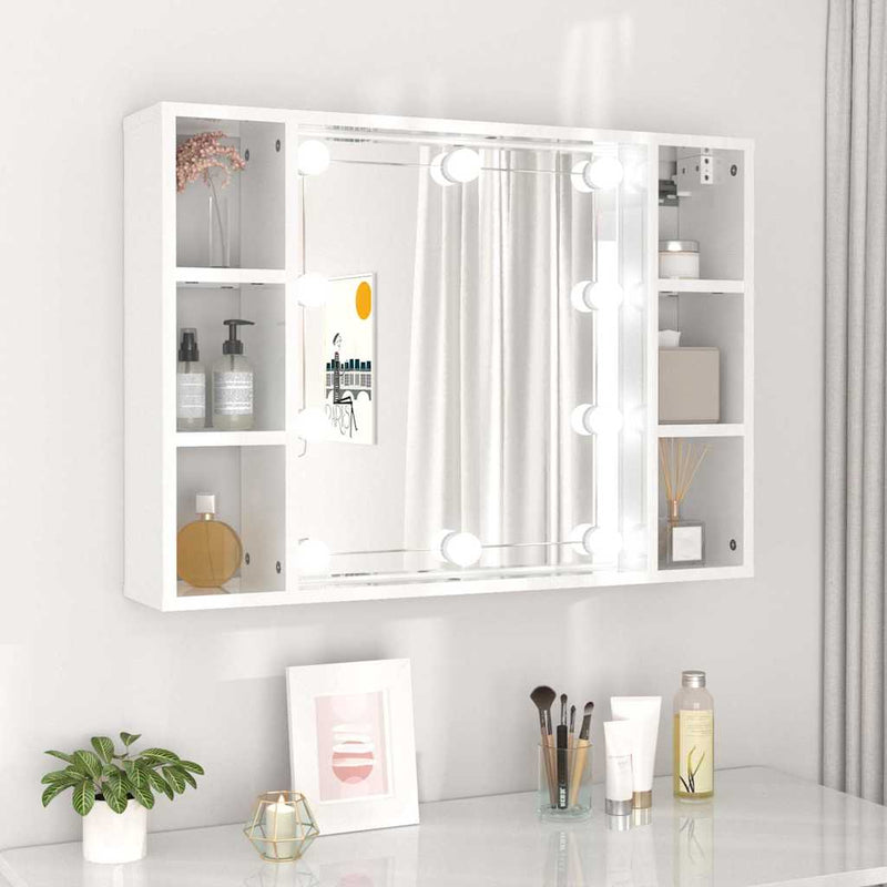 Spiegelkast Met Led-Verlichting 76X15X55 Cm