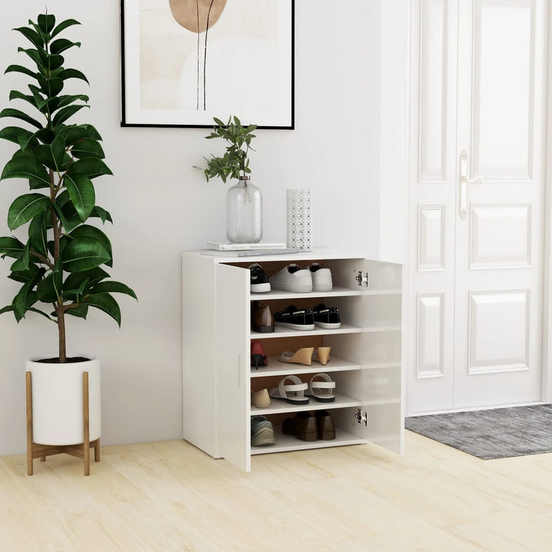 Schoenenkast Bewerkt Hout Artisanaal Eikenkleur